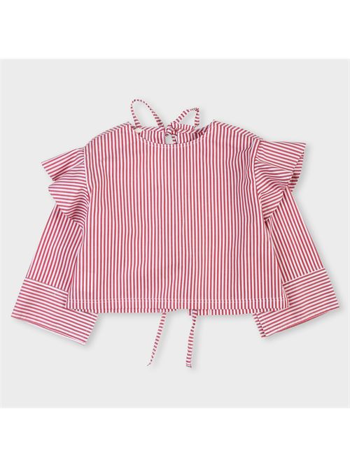 SHIRT VICOLO | 3145C0540/RED - WHITE